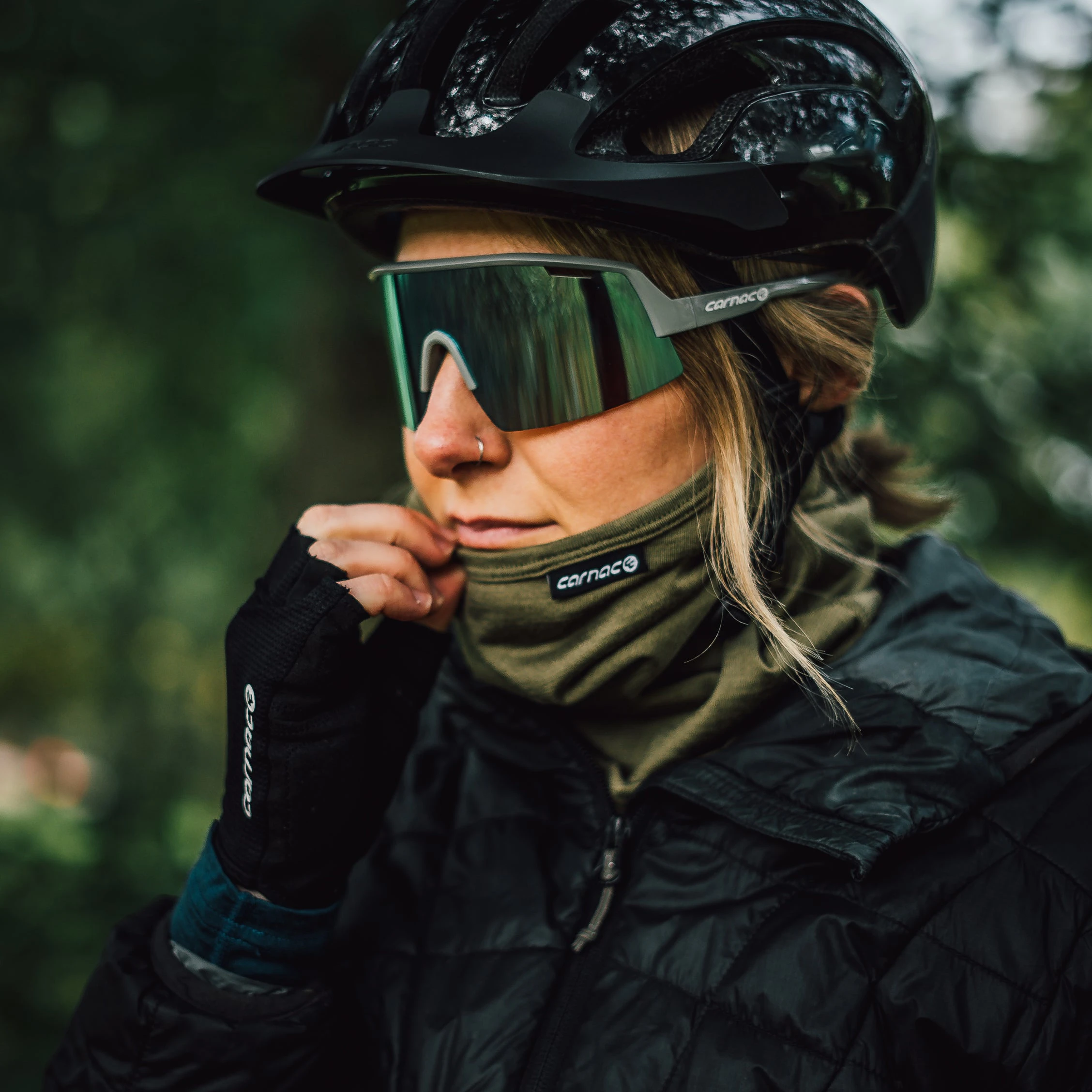 Carnac Merino Neck Warmer Olive 4 Carnac Merino Neck Warmer Olive - Image 2