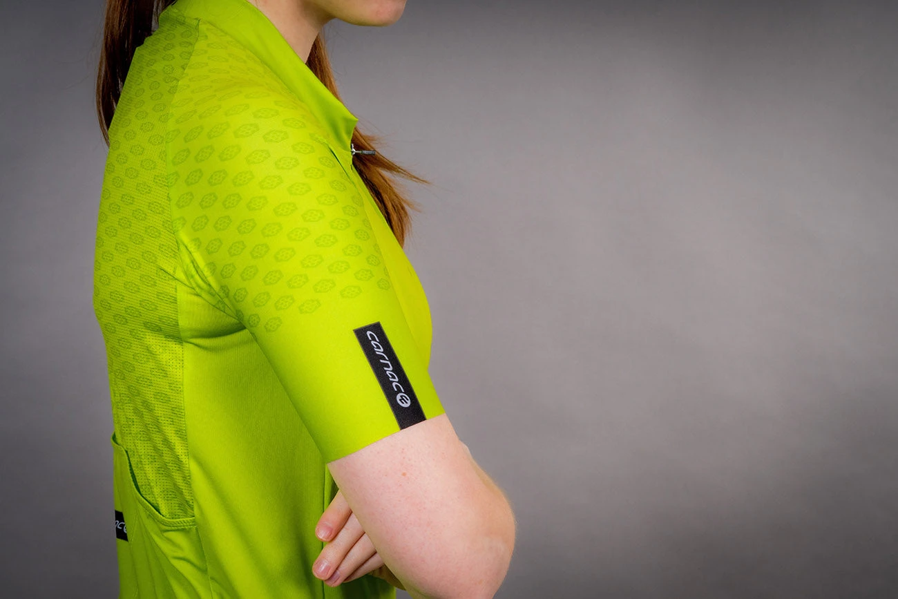 Carnac Women's Short Sleeve Jersey / Zesty Lime 7 Carnac Women's Short Sleeve Jersey / Zesty Lime - Image 5
