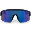Carnac Vesta Sunglasses / Jet Black Frame & Ice Blue Revo Lens -Planetx Shop CLVESBLKICE P1