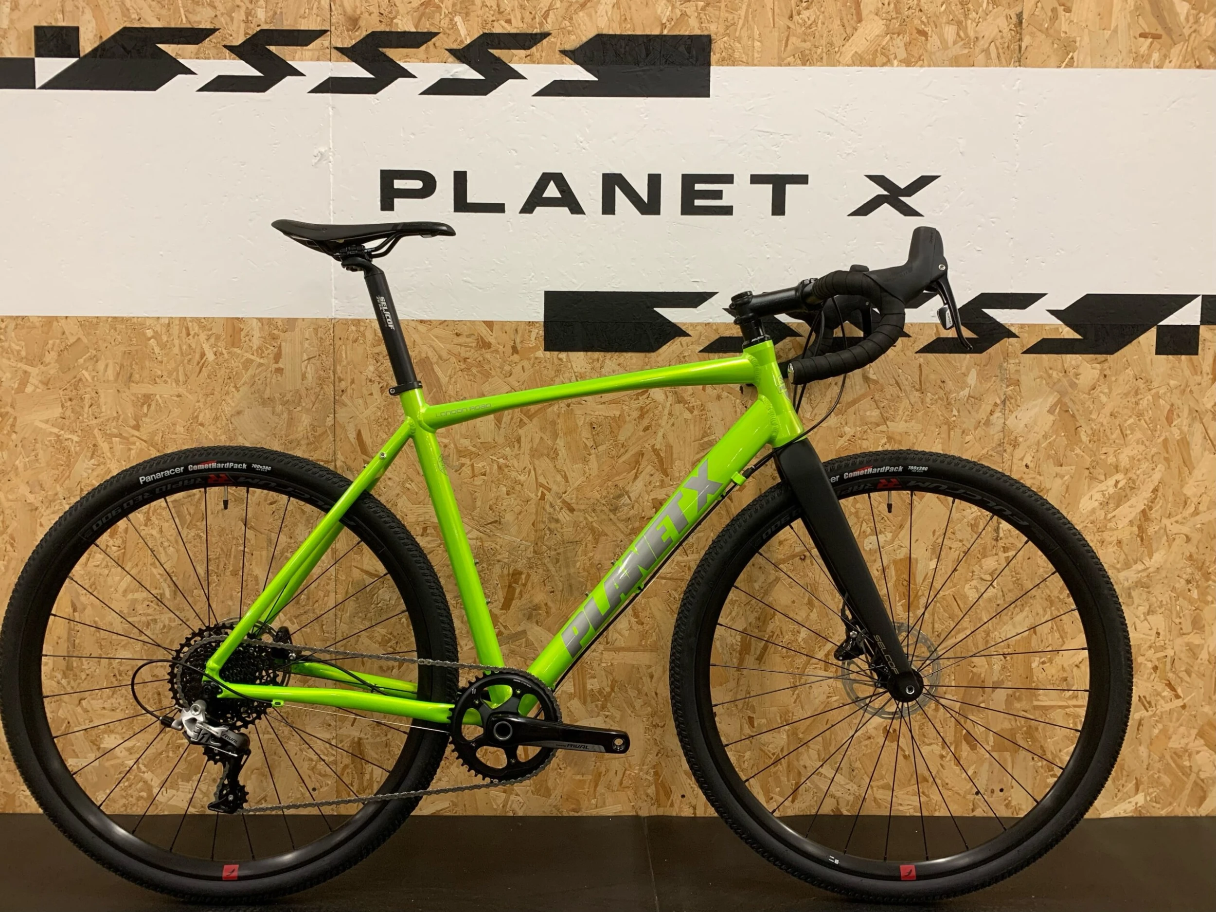 Planet X London Road Gravel Edition SRAM Rival 1 Bike - Large - Zesty Lime 3 Planet X London Road Gravel Edition SRAM Rival 1 Bike - Large - Zesty Lime