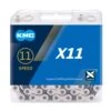KMC X11 11 Speed Chain / 118 / SIlver/Black -Planetx Shop k190a