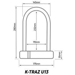 Zefal K-Traz U13 Bicycle U-Lock -Planetx Shop zl340 02
