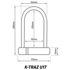 Zefal K-Traz U17 Bicycle U-Lock -Planetx Shop zl350 01